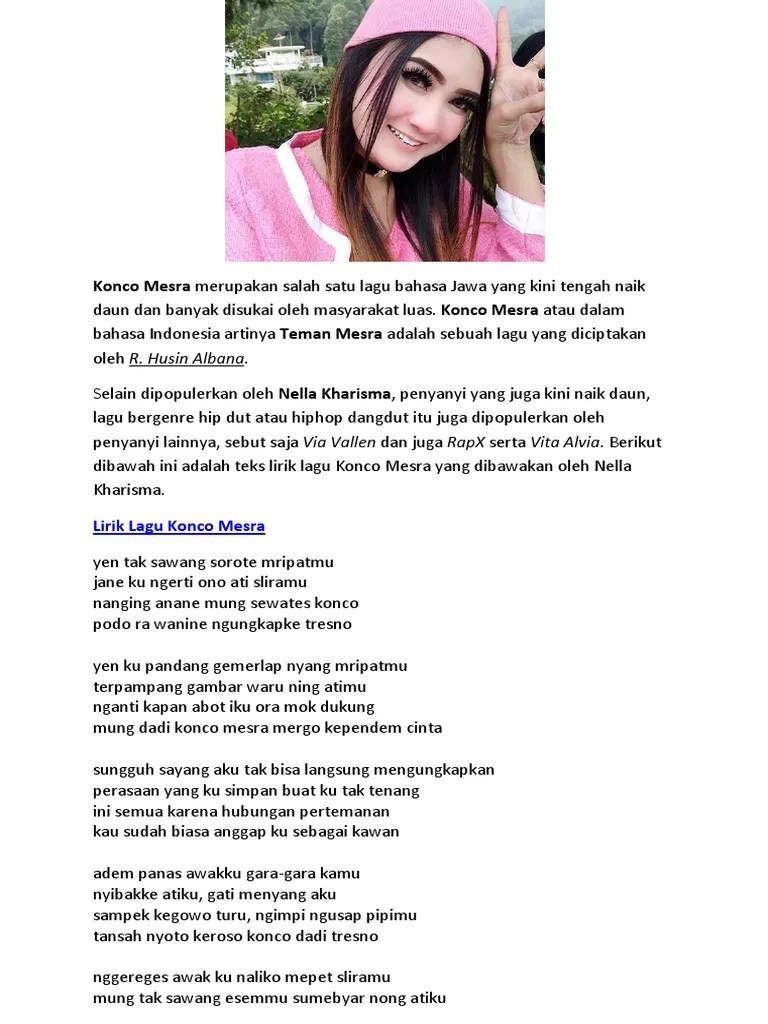 Lirik Lagu Sayang Via Vallen Jawa