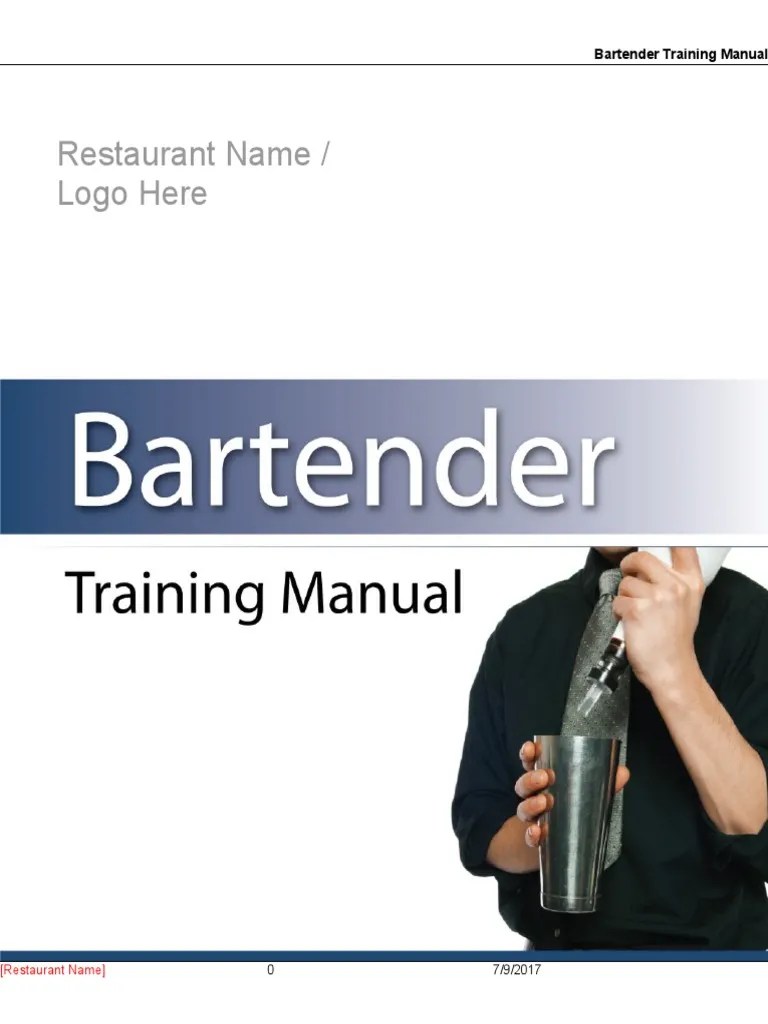 Bartender Training Manual.doc Waiting Staff Drink