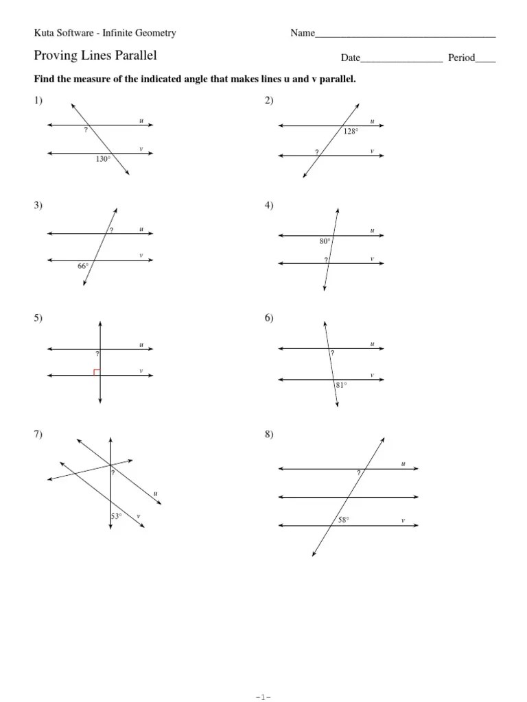 Parallel And Perpendicular Lines Geometry Worksheet Printable Word Parallel And Perpendicular Lines Geometry Worksheet Printable Word