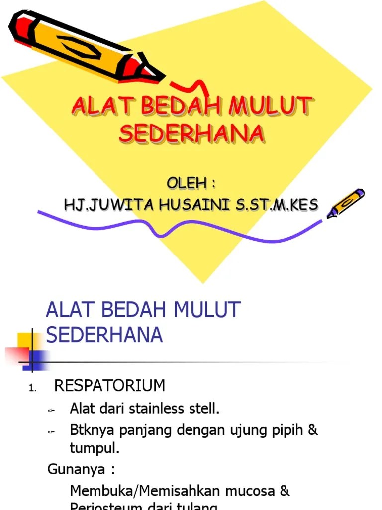 Alat Bedah Mulut Sederhna 2 | PDF