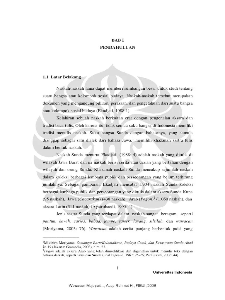 Contoh Wawacan Bahasa Sunda - Perangkat Sekolah