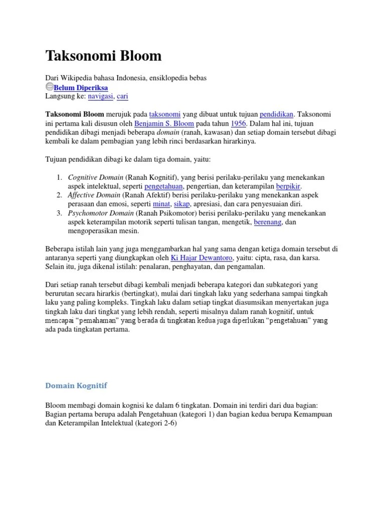 Contoh Soal Ranah Afektif Biologi Studi Indonesia