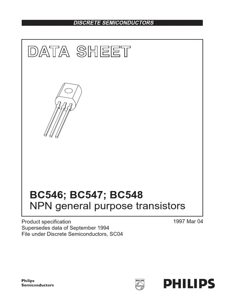 BC546 BC547 BC548 | PDF | Bipolar Junction Transistor | Transistor