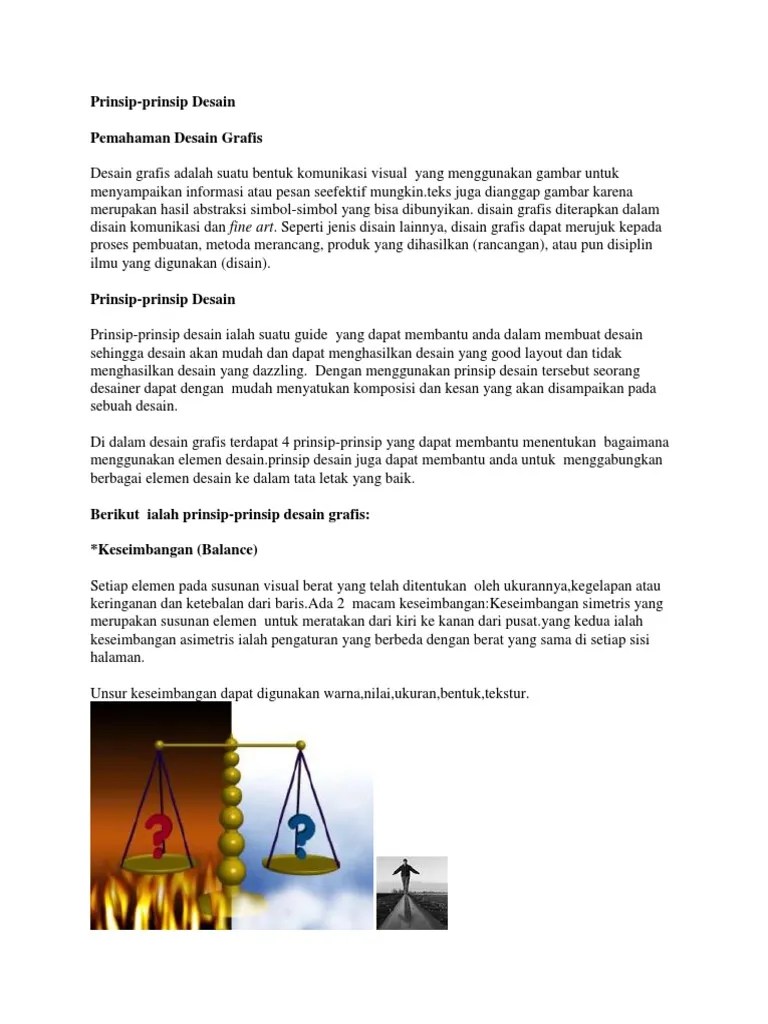 Prinsip Dasar Desain Grafis | PDF