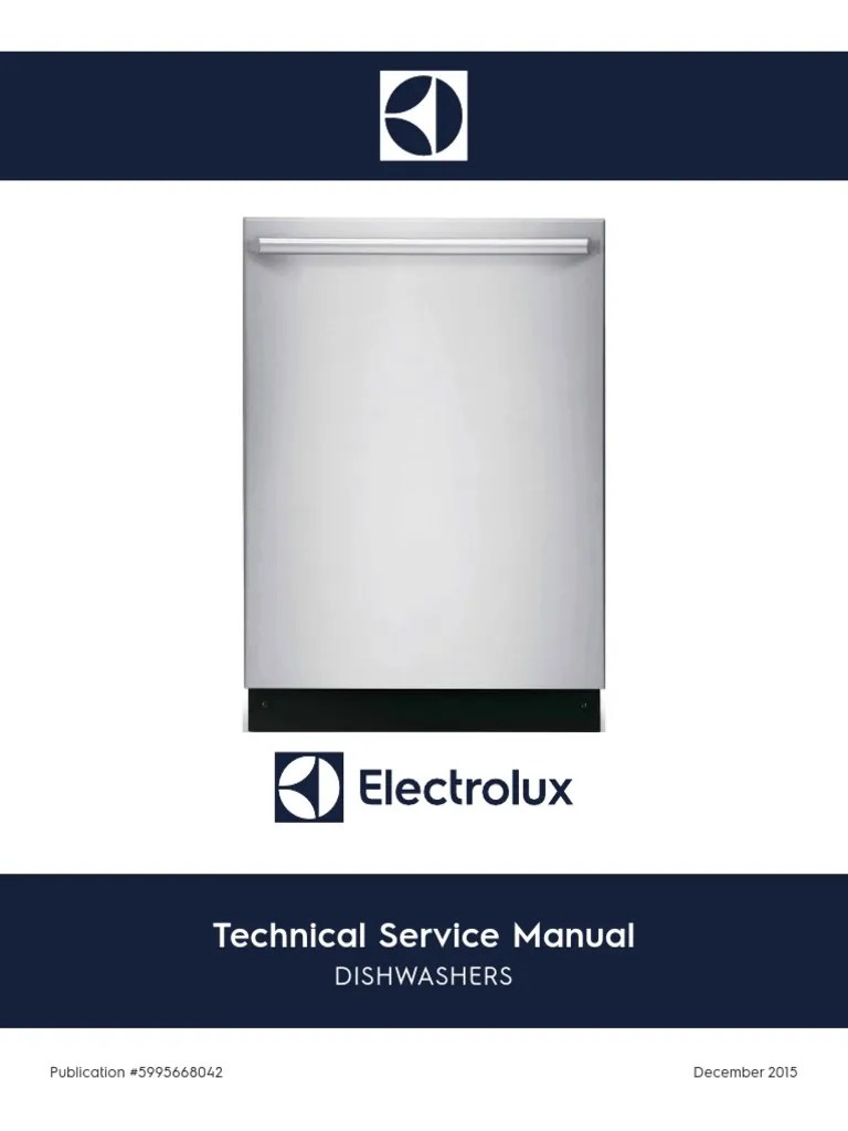 322179154 5995668042 Electrolux Technical Service Manual Dishwasher