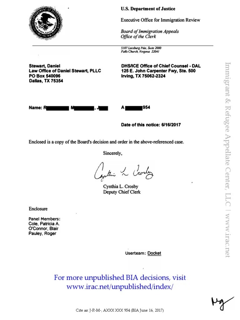 JRM, AXXX XXX 954 (BIA June 16, 2017) Moral Turpitude Assault