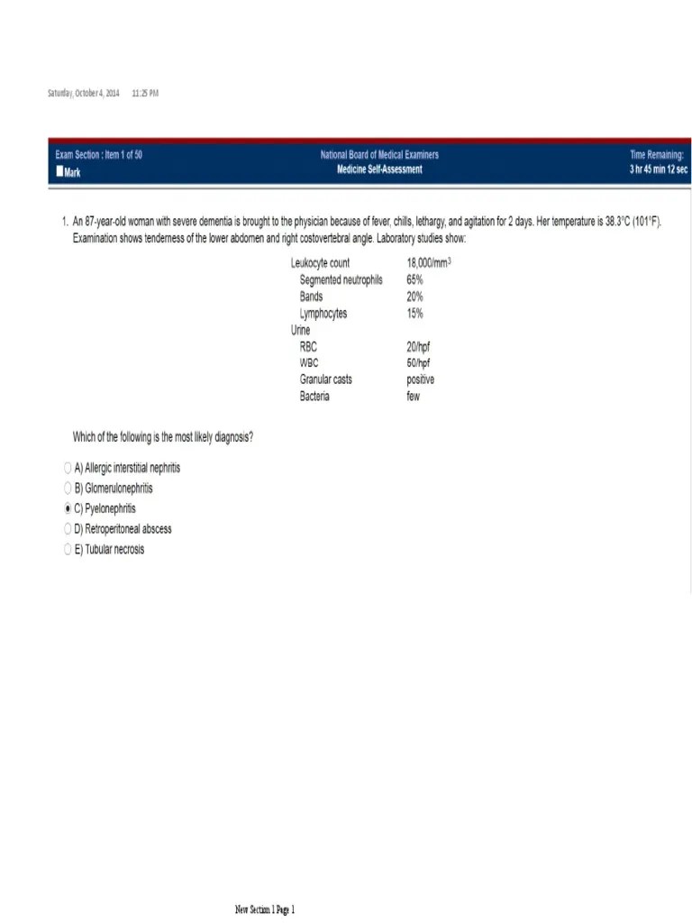 NBME Internal Form 1 Corrected 1 (1) Sepsis Immunology Free 30