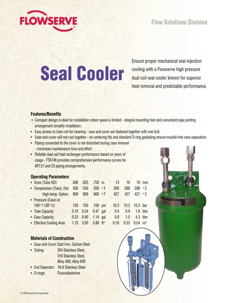 Seal Cooler Pipe (Fluid Conveyance) Steel
