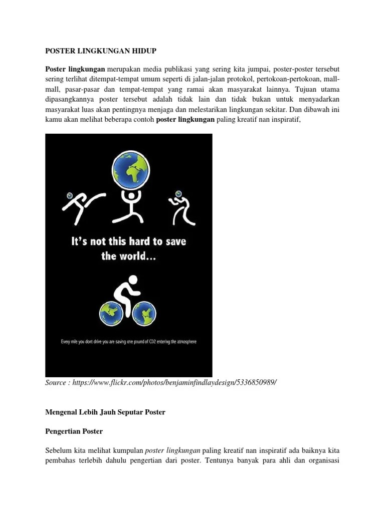 Poster Lingkungan Hidup | PDF