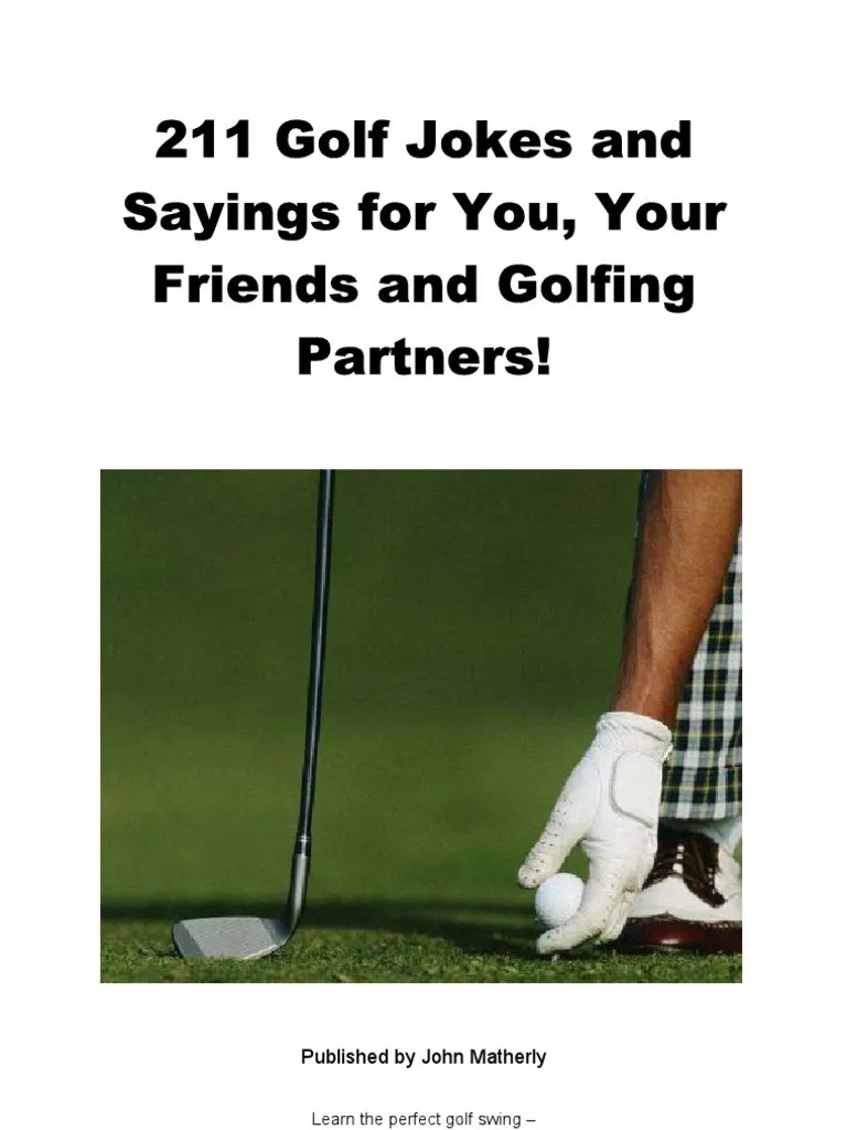The Laws of Golf 211 Golf Jokes Golf Course Golf