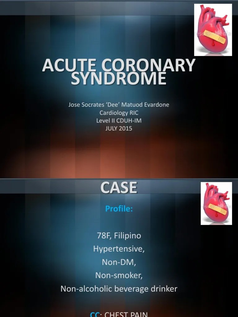 Acutecoronarysyndrome7 2015final 150907111030 Lva1 App6892 Coronary