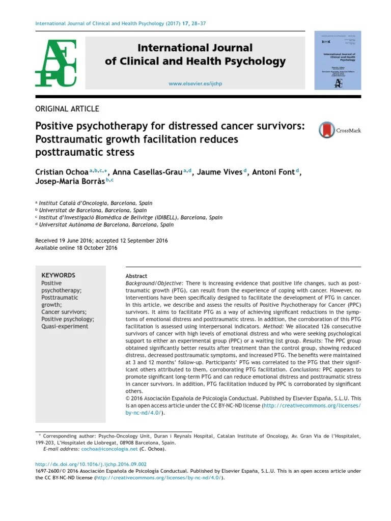 International Journal of Clinical and Health Psychology Original Article