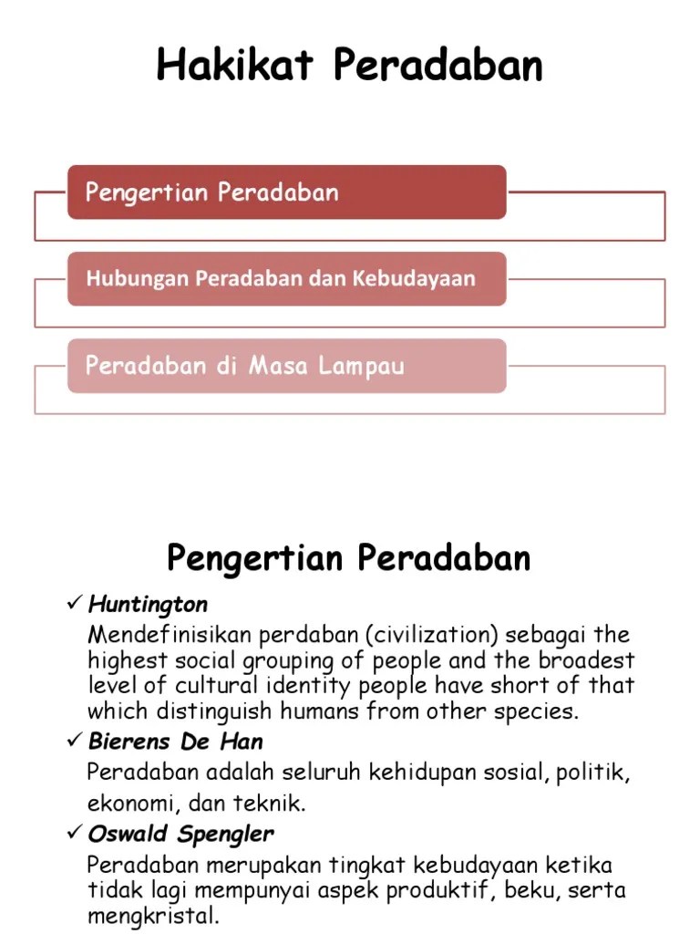 Hakikat Peradaban | PDF