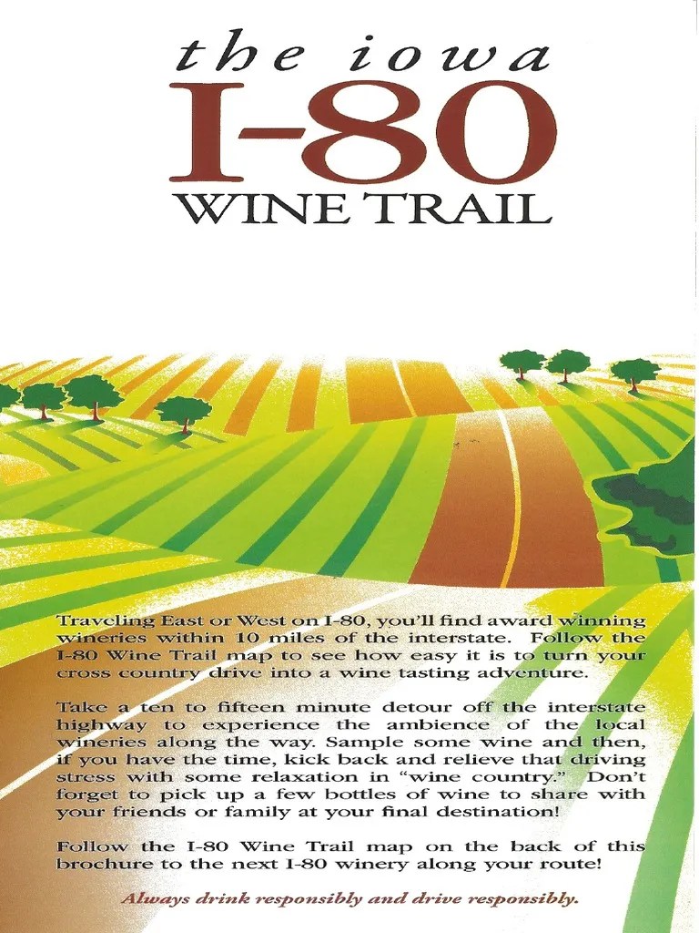 Iowa Wineries and Wine Tasting Brochure PDF