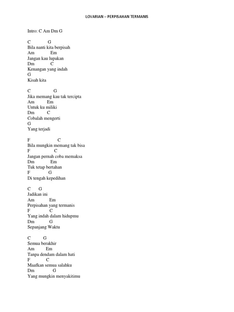 Chord Dan Mungkin Bila Nanti G