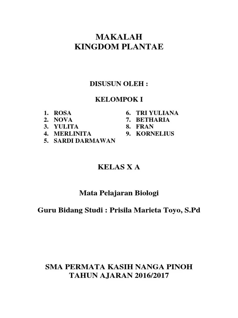 Makalah Biologi Tentang Tumbuhan Berbiji - Contoh Makalah