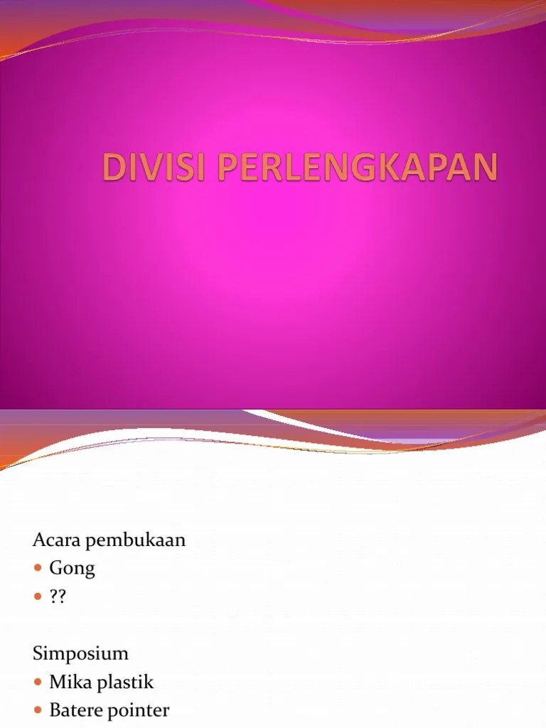 Divisi Perlengkapan | PDF