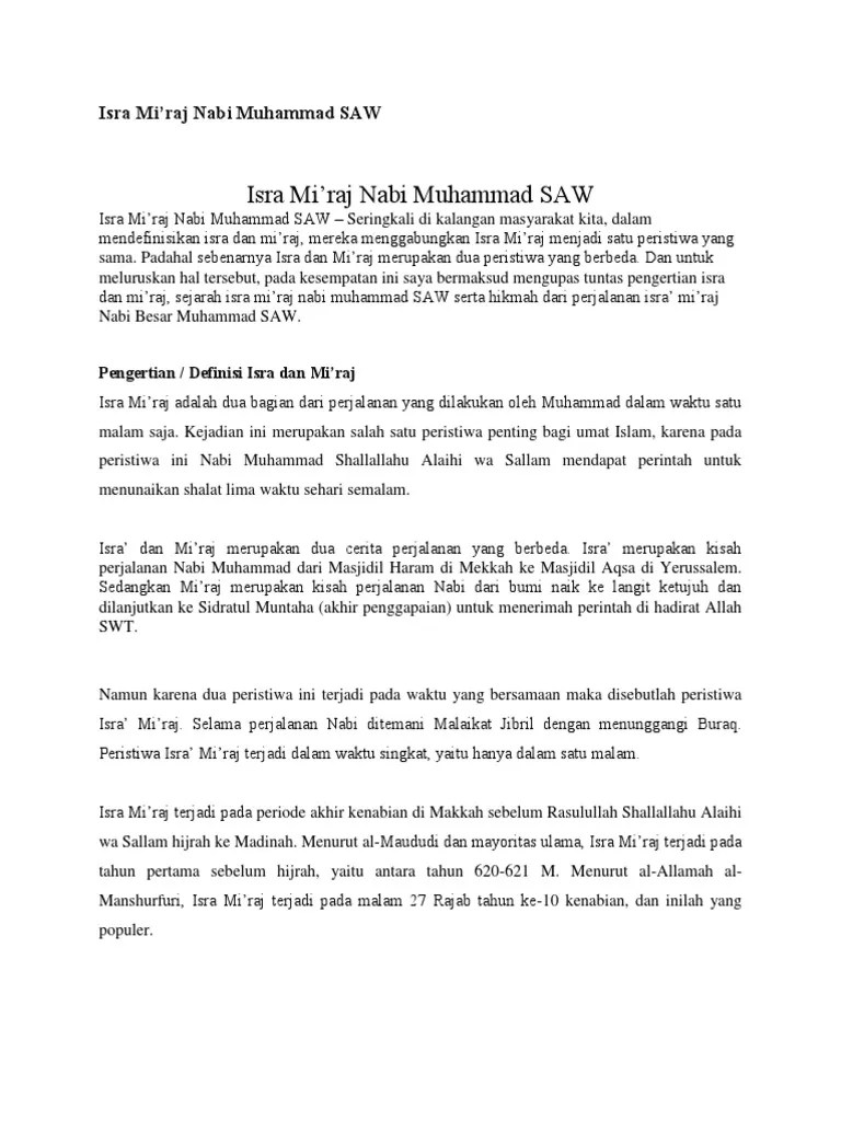 Isra Mi&rsquo;raj | PDF