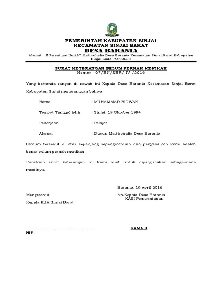 SURAT KETERANGAN BELUM PERNAH MENIKAH.docx