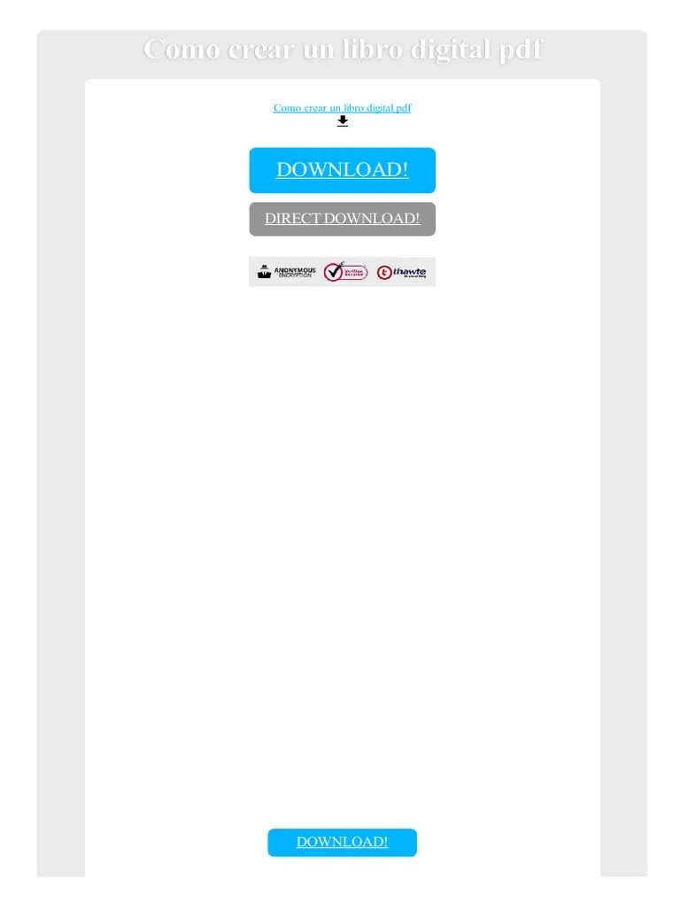 Como Crear Un Libro Digital PDF Formato de Documento