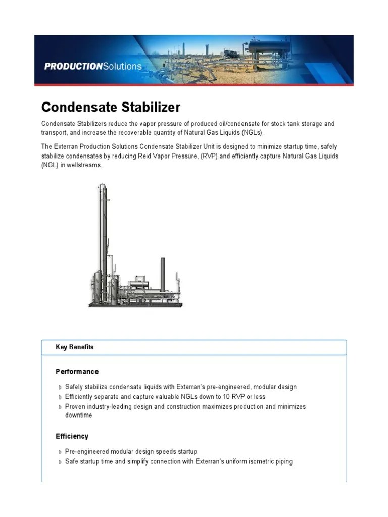 Condensate Stabilizer _ Exterran.pdf Natural Gas Processing Natural Gas
