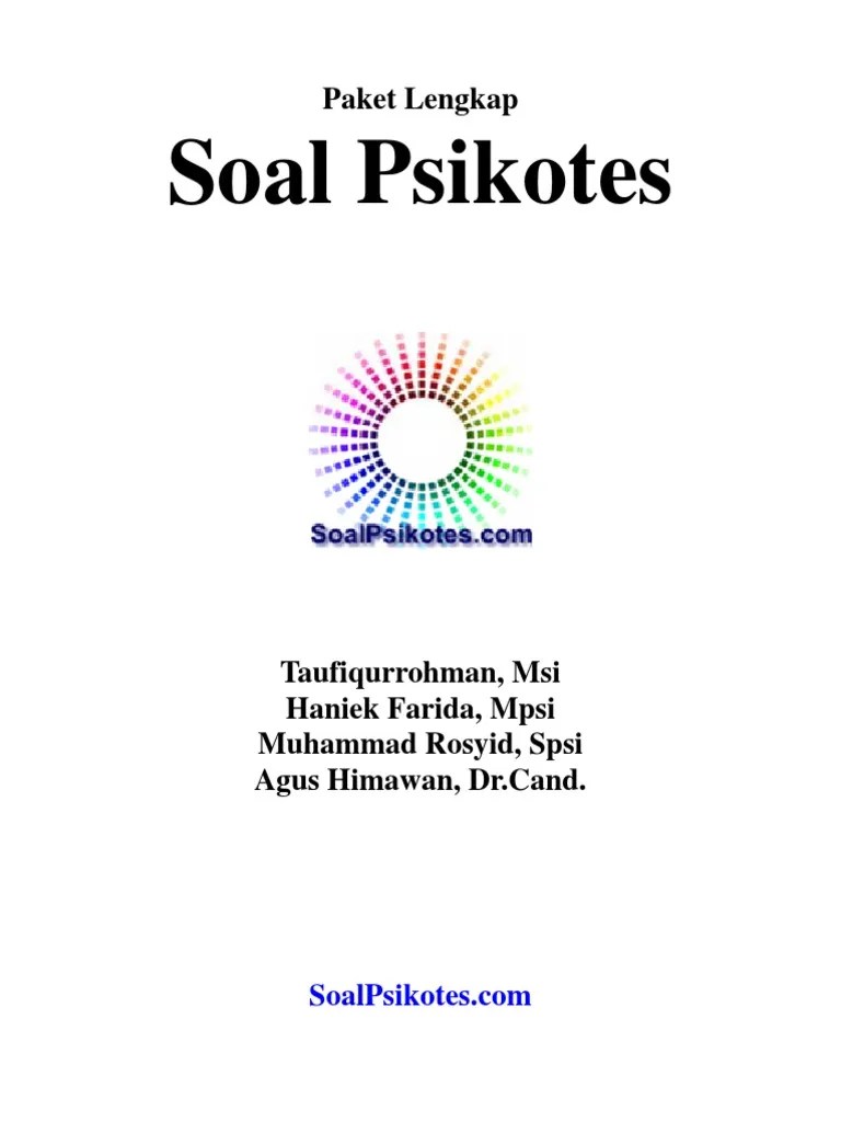 Paket Lengkap Soal Psikotes Pdf