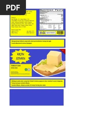 Kemasan Keju | PDF