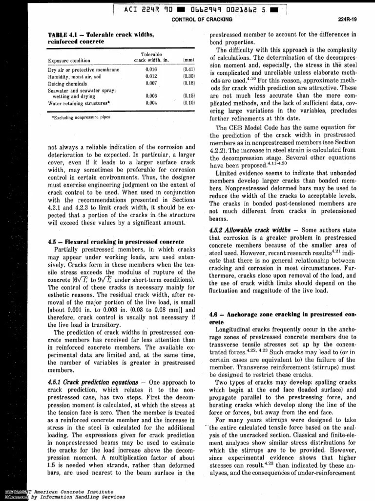 Pages From ACI224R90 Control of Cracking in Concrete Structures