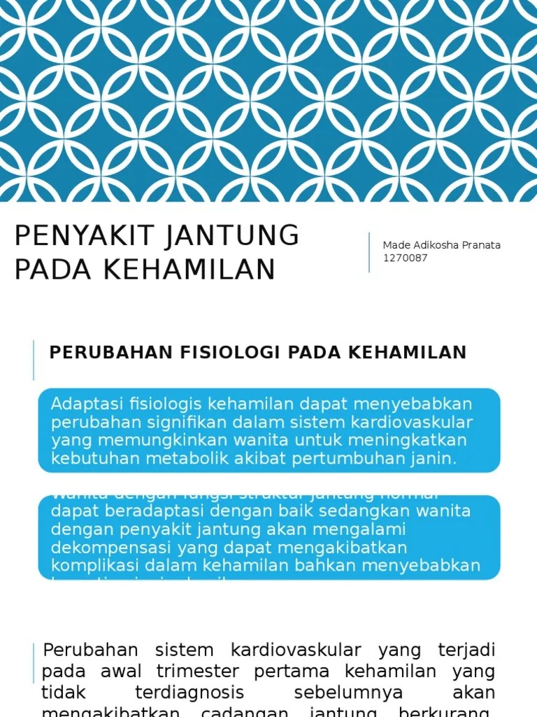 Ppt Penyakit Jantung Pada Kehamilan