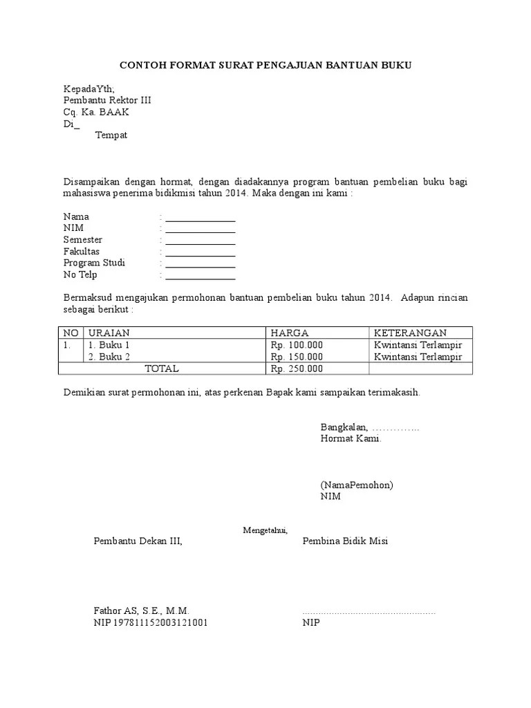 Contoh Surat Permohonan Buku Teks 2019 Pdf