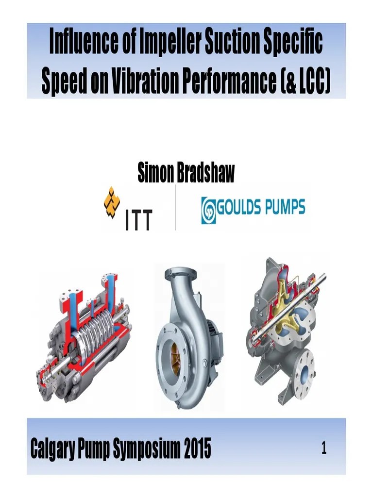 Influence of Impeller Suction Specific Speed on Vibration LCC Pump