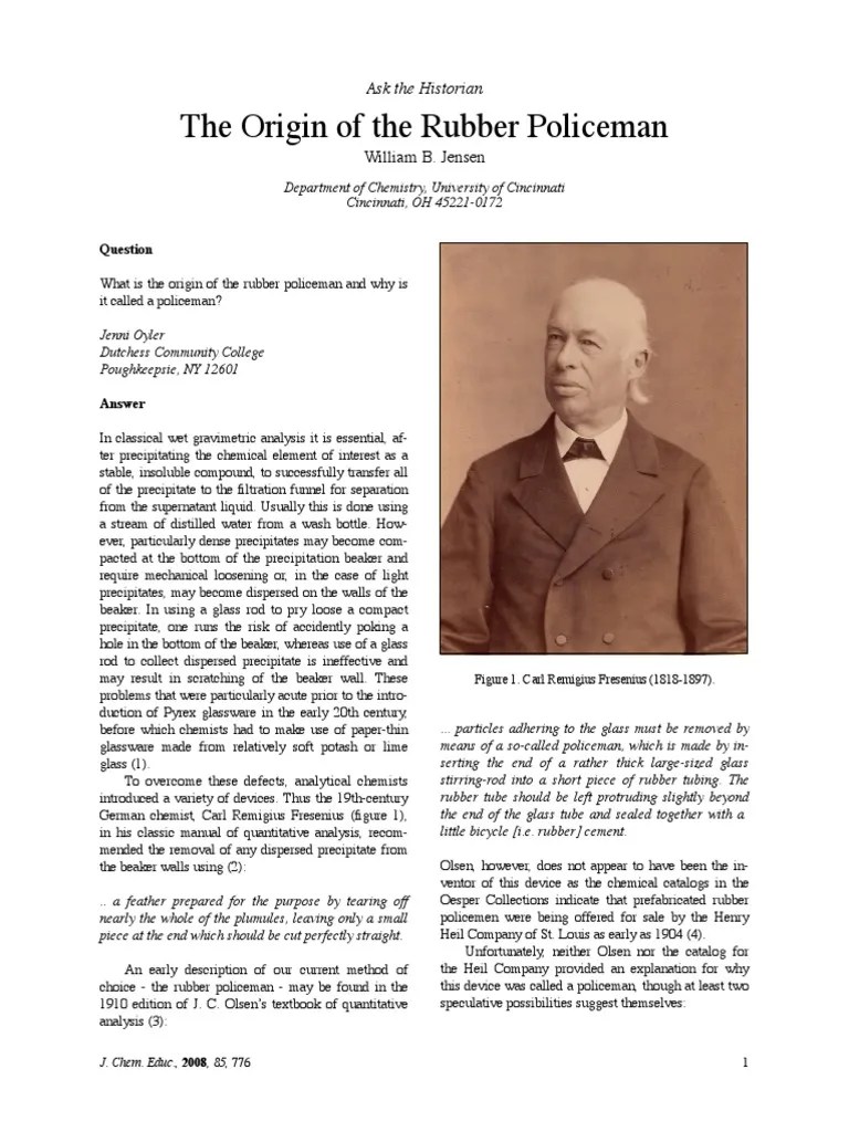 146. Rubber Policeman.pdf Precipitation (Chemistry) Chemistry