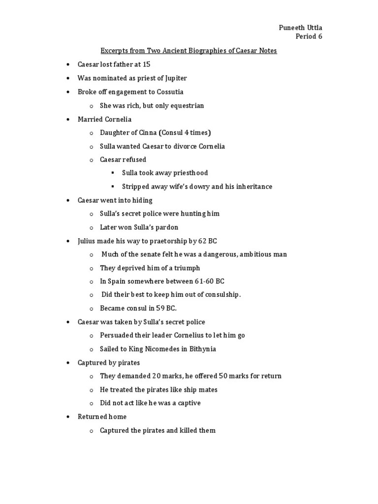 Julius Caesar: Full Book Summary SparkNotes