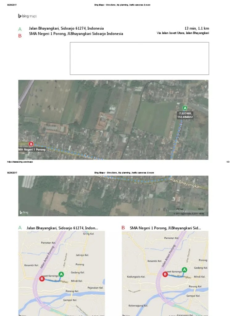Bing Maps Directions, Trip Planning, Traffic Cameras &amp; More