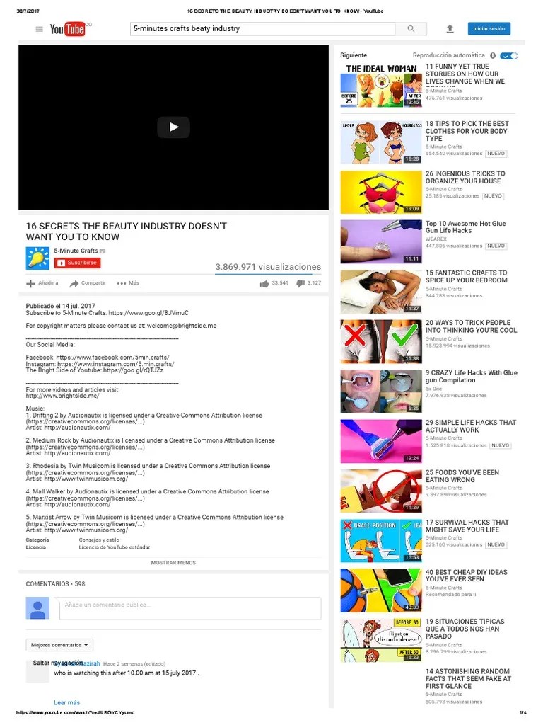 16 Secrets The Beauty Industry Doesn't Want You To Know Youtube