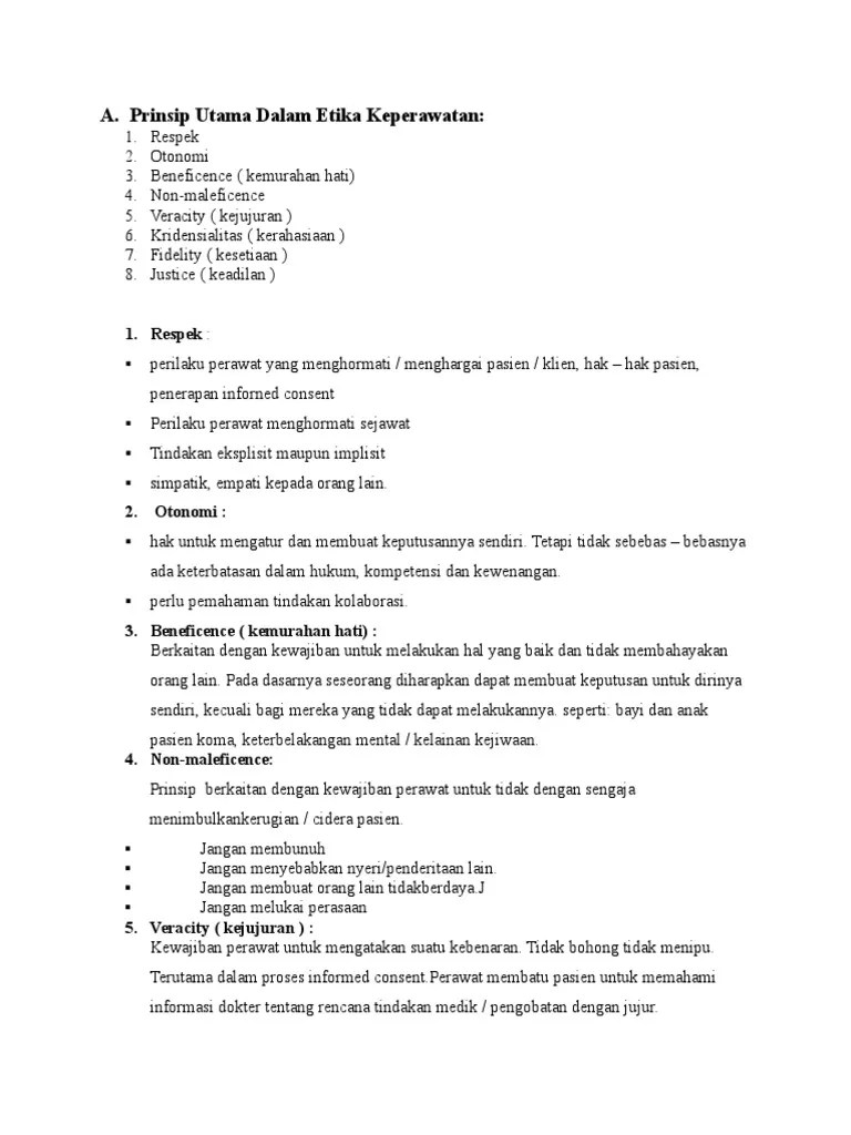 Prinsip Utama Dalam Etika Keperawatan.doc