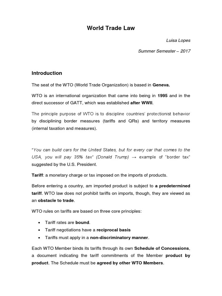 Navigating International Trade An Overview of the World Trade