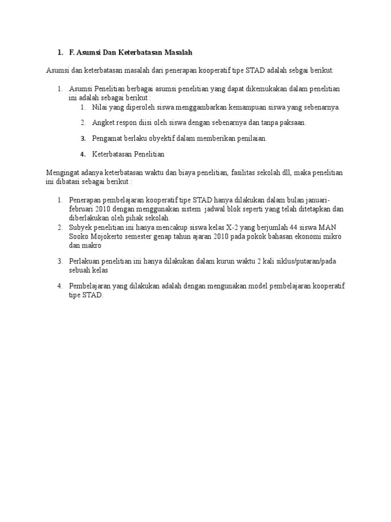 Contoh Asumsi | Pdf