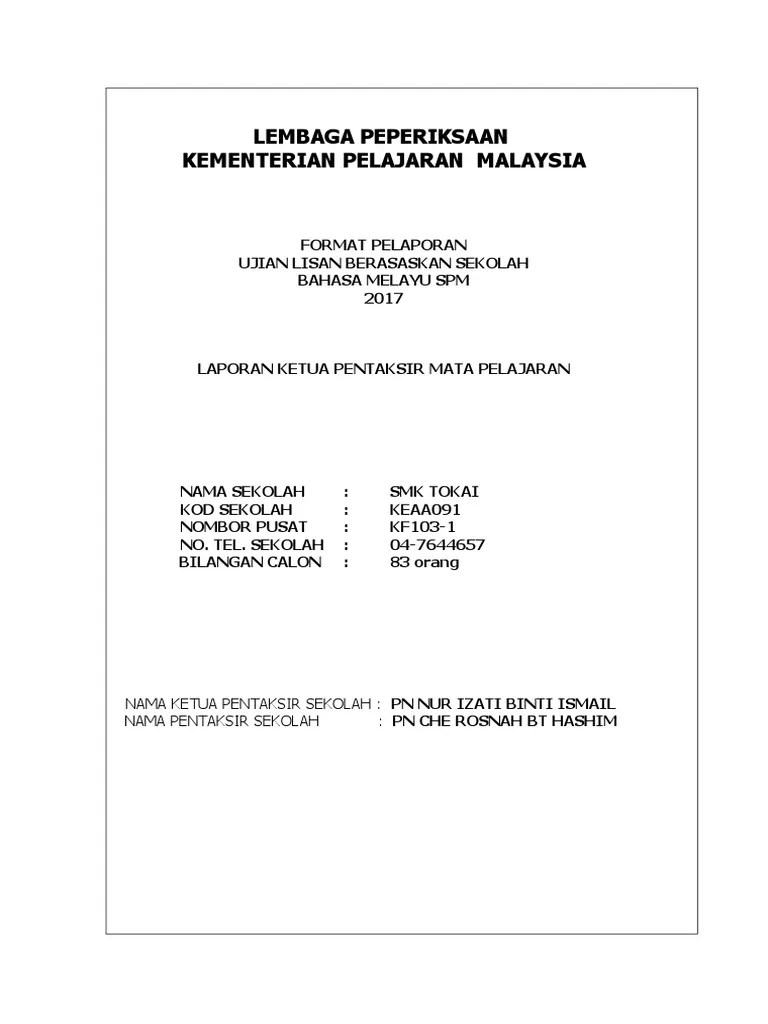 Ujian Lisan Bahasa Melayu Spm 2017 Malaygosa