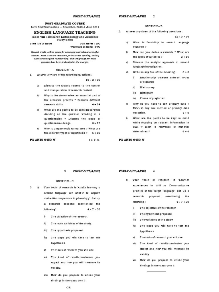 English Language Teaching 2 PostGraduate Course