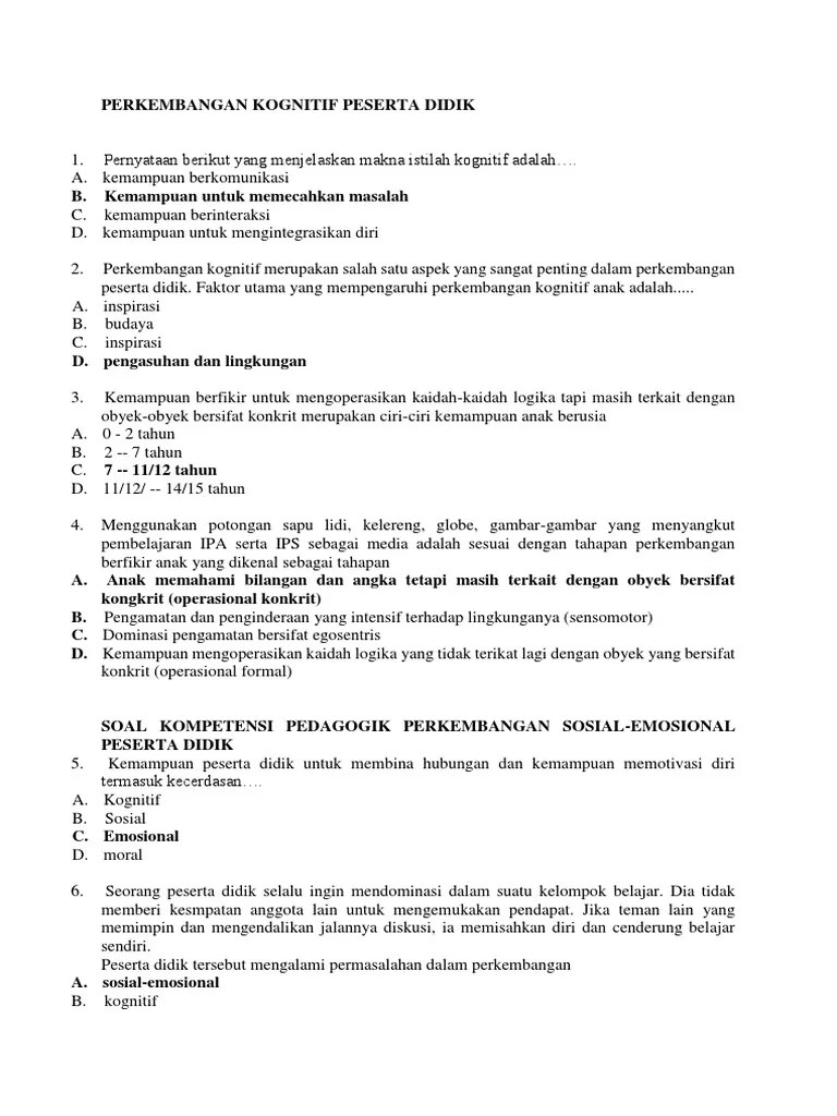 Contoh Soal Pre Tes | PDF