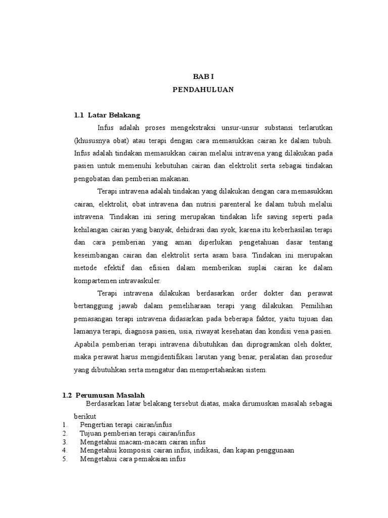 MAKALAH CAIRAN INFUS