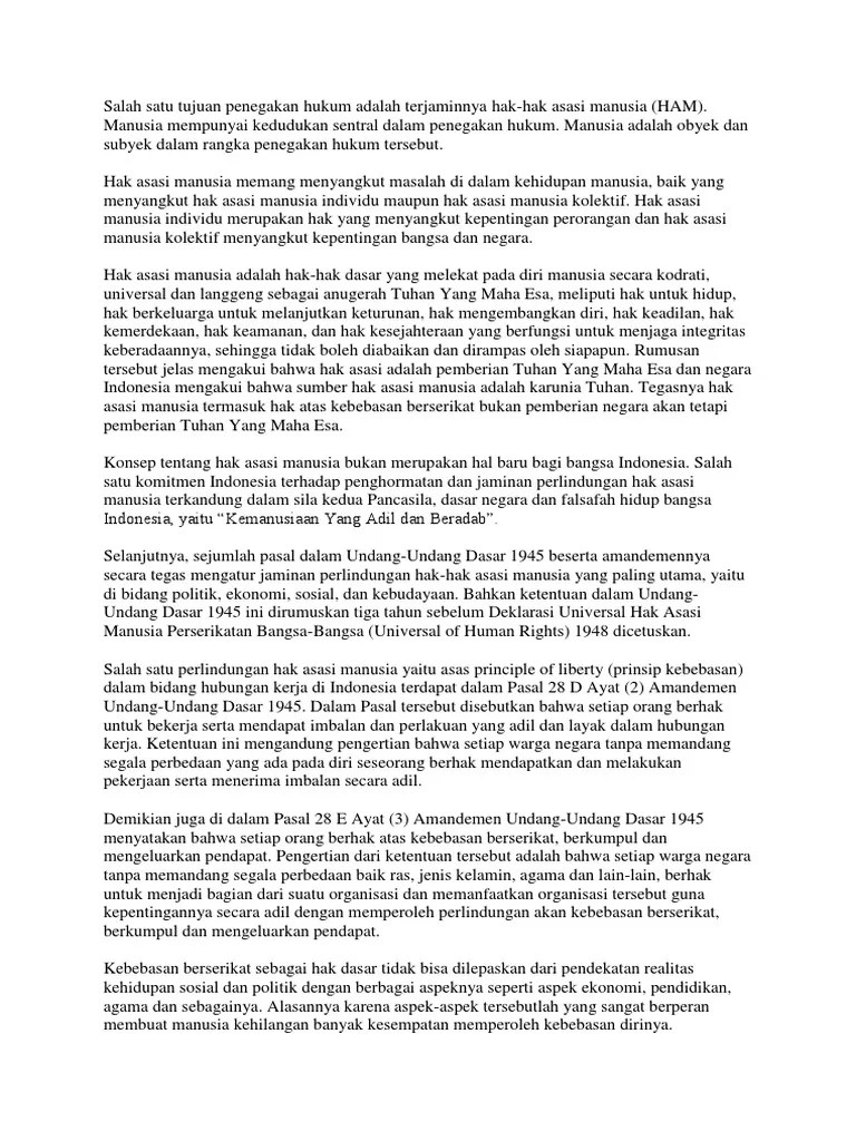 Salah Satu Tujuan Penegakan Hukum Adalah Terjaminnya Hak | PDF