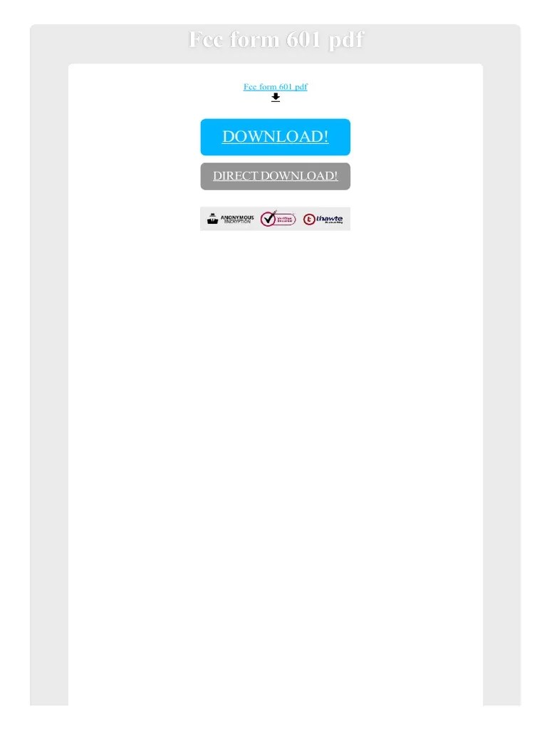 FCC Form 601 PDF PDF Federal Communications Commission Portable