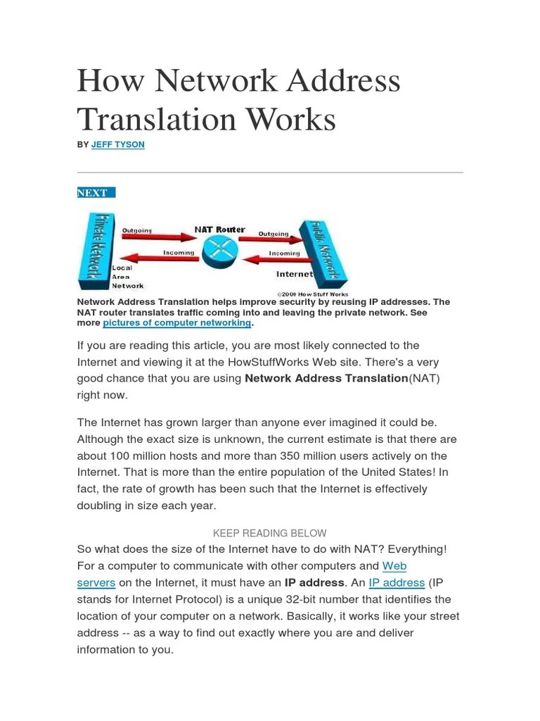 How Network Address Translation Works.pdf Virtual Private Network