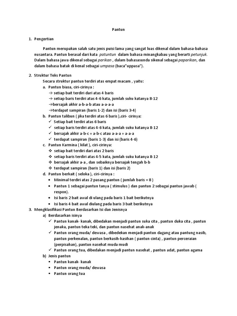Pantun | PDF