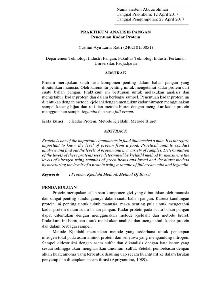 JURNAL METODE KJELDAHL PDF