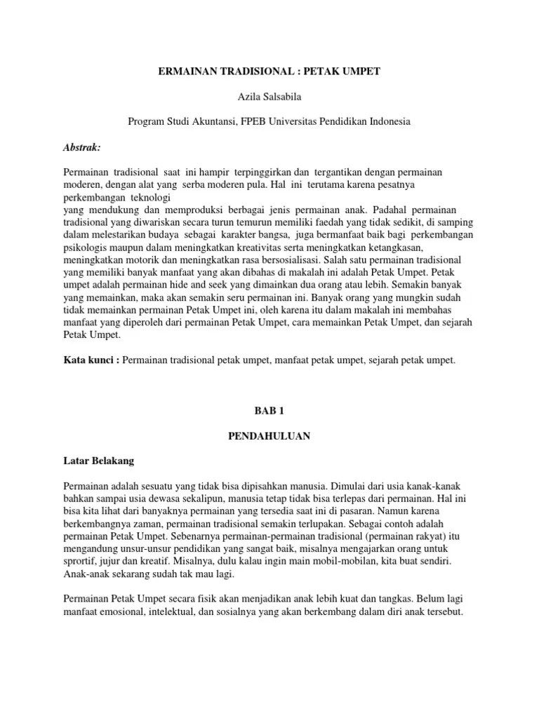 Ermainan Tradisional | PDF