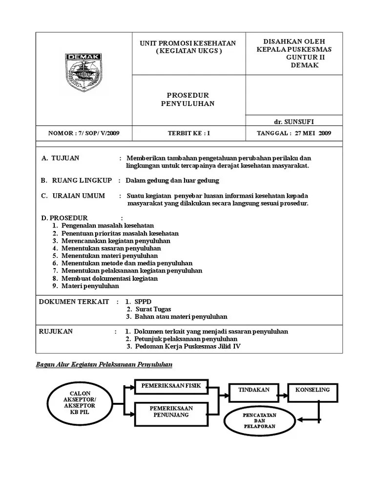 Sop Promkes - Guntur I | PDF