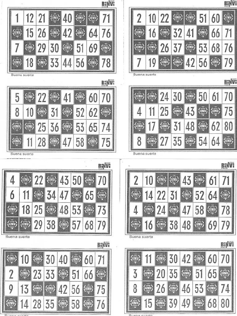 Binvi, El Bingo en Casa Cartones 1 PDF